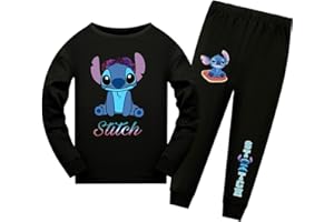 LQBNZQZ Girls Cartoon Pant Set Little Kids Graphic Tee Shirt 2PCS Long Sleeve Outfit Lounge Sets Cute Gifts