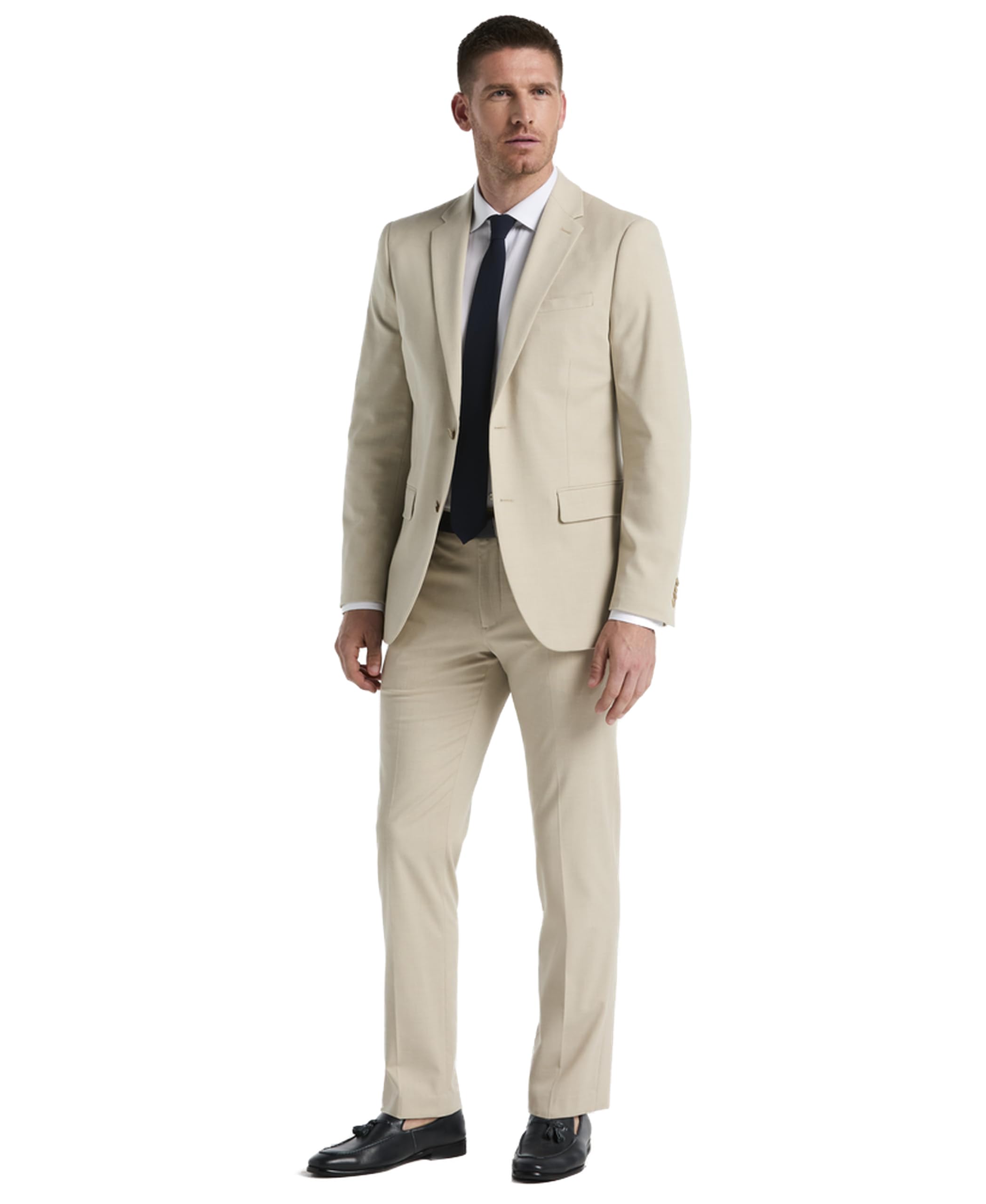 Photo 1 of **Pants only** Perry Ellis Men's Slim Fit Flat Front Stretch Dobby Pants (Available in Big & Tall) Size-36x30