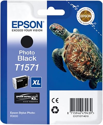 Epson T1571 Photo Black Ink Cartridge Genuine