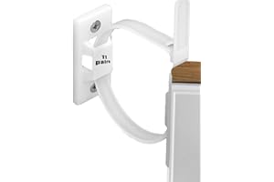 Wayfurr Plastic Furniture Anchors for Baby Proofing (11 Pack), Anti-Tip Wall Straps for Dresser, Bookshelf & Cabinet, Child S