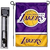 Los Angeles Lakers Garden Flag and Pole Stand Holder