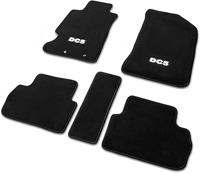 Nrg Fmr 220 Fiber Nylon Black Floor Mats For Acura Rsx With Dc5