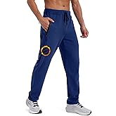 ZITY Mens Fleece Joggers Warm Winter Sweatpants with Zipper Pockets Workout Running Athletic Pants