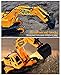 DOUBLE  E Remote Control Excavator Full Functional Construction Tractor, Rechargeable RC Truck Excavator with 2.4Ghz Transmitter