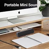 ADELGO USB Computer Speaker 3W Dual, USB Powered, Portable Soundbar for Desktop view 4