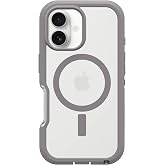 OtterBox iPhone 16 Defender Series XT Clear Case - Snow Capped Clear | Tough, Rugged &amp; Durable iPhone Case, Snaps on MagSafe, Pressure-Fitted Dual-Layer iPhone Case