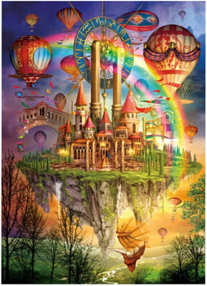 100 Piece Jigsaw Puzzle for Kids Adults and Families, Tarot Castle Puzzles, Educational Interactive Toys, 38 x 25cm