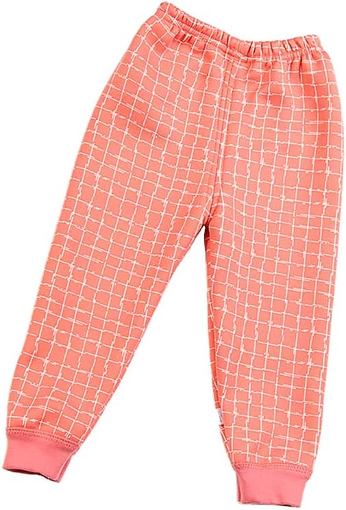 HZYBABY Infant Baby Girl Boy Winter Warm High Waist Sweatpants Toddler Cotton Active Elastic Pants Fleece Lined Leggings