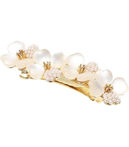 Amazon.com : Pearl Hair Clips Barrettes for Women Elegant  display picture 1