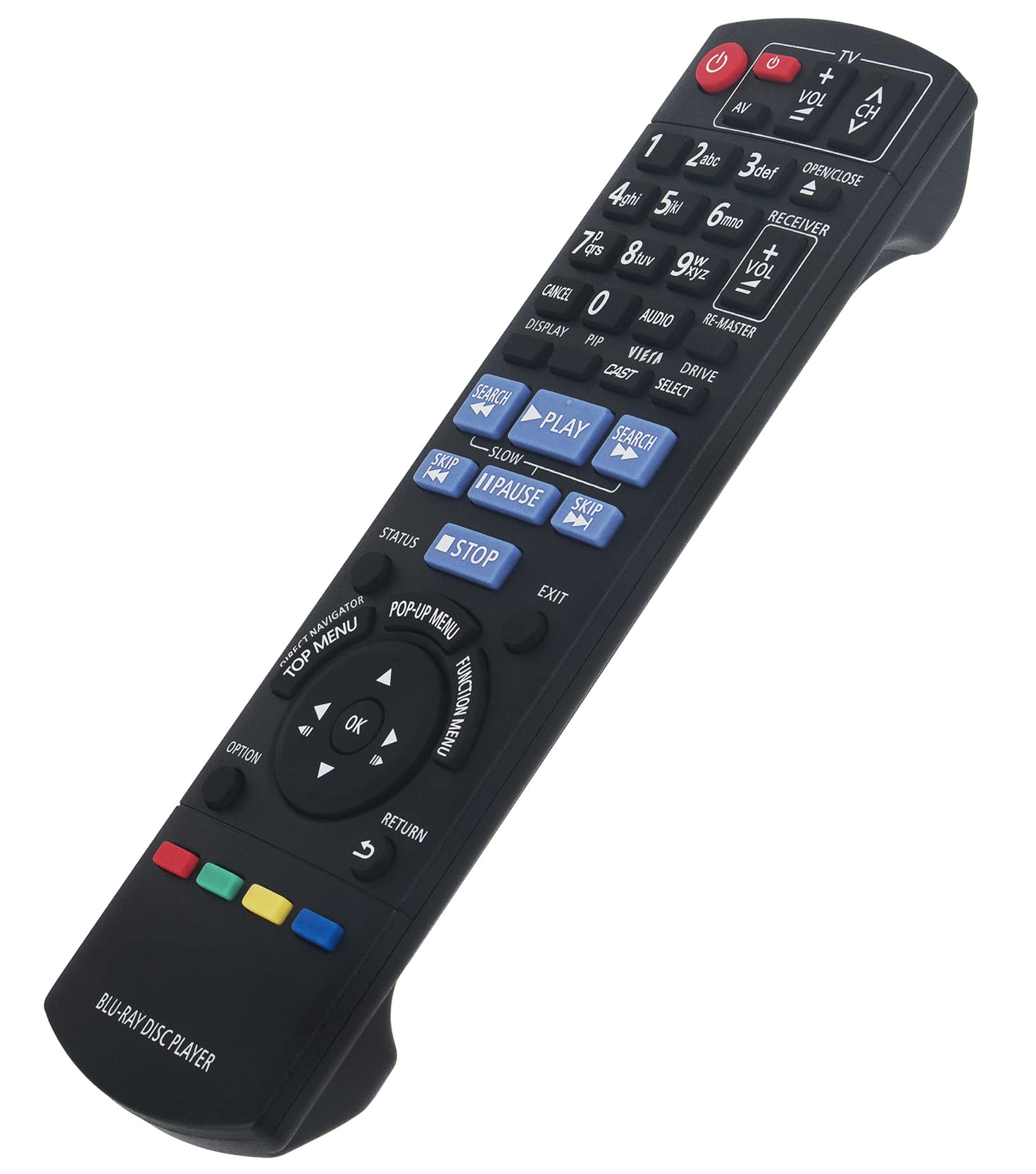 N2QAKB000077 Sub N2QAKB000082 N2QAKB000083 VINABTY Remote Control Replacement Suit for Panasonic Blu-ray Disc Player DMP-BD45 DMP-BD65 DMP-BDT100 DMP-BDT100EE DMP-BDT100EG DMP-BD65EG-K DMP-BD85EG-K