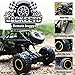 JACKEETD Monster Truck 2.4Ghz Radio Remote Control Trucks, 1/16 Scale Off Road RC car with Two Rechargeable Batteries, Racing RC Truck for All Adults and Kids - Black
