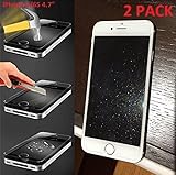 Powerdigital(tm) [[ 2 Pack ]] Glitter Diamond Sparkling Tempered Glass Screen Protector for iPhone 6 / 6S 4.7