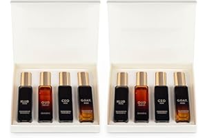 Luxury Long Lasting Men Perfume Gift Set | Pack of 2 (4x20ml) | Woody, Citrusy & Oud Premium Fragrance | KLUB, OUD, CEO, G.O.