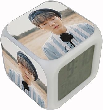 Bts Bangtan Boys Color Changer Led Night Light Digital Alarm Clock Fans Gift B Home Garden Universitasfundacion Clocks