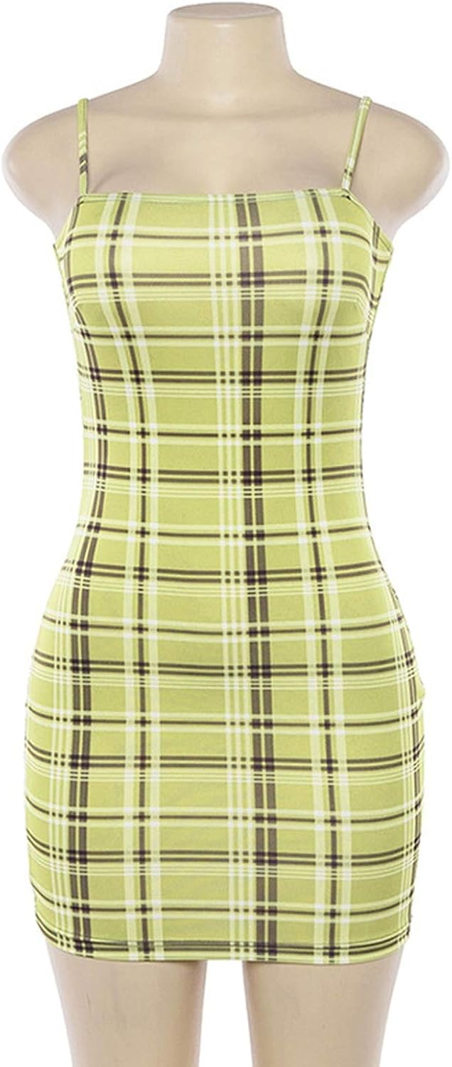 tartan yellow dress