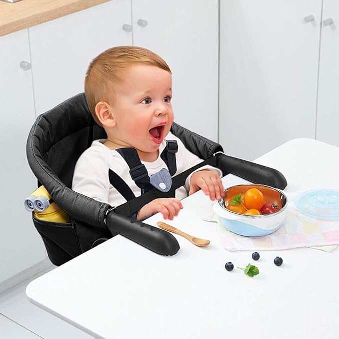 Surplex Siege Bebe Siege De Table Pliable Chaise Haute Pliant Pour Enfants Avec Sangles Portable Pliable Jusqua 15 Kg Pour A La Maison Et En Deplacement Dans Chaises Hautes Chaises Hautes Sieges
