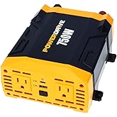 PowerDrive PWD750 750 Watt Power Inverter -12v DC to 110v AC Car Converter with 2 USB Ports and 2 AC Outlets