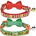 Blueberry Pet Pack of 2 Cat Collars, Holiday Fun Celebration Finale Adjustable Breakaway Cat Collar with Bow Tie & Bell, Neck 9