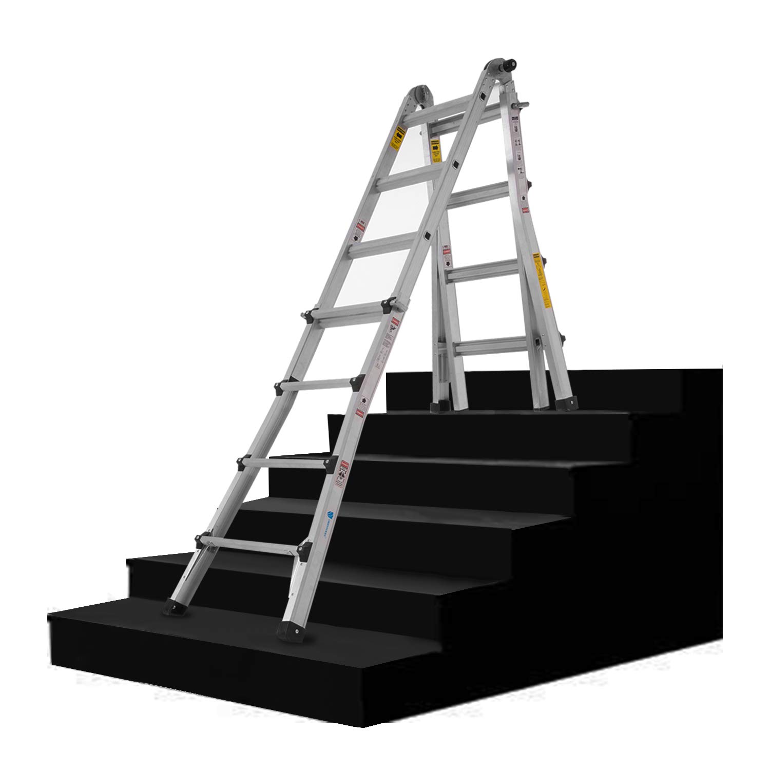 Aluminum Extension Ladder with 300 lb Duty Rating (Load Capacity Type IA), Model 17-Foot Durable and Multi-Purpose Ladder- USED