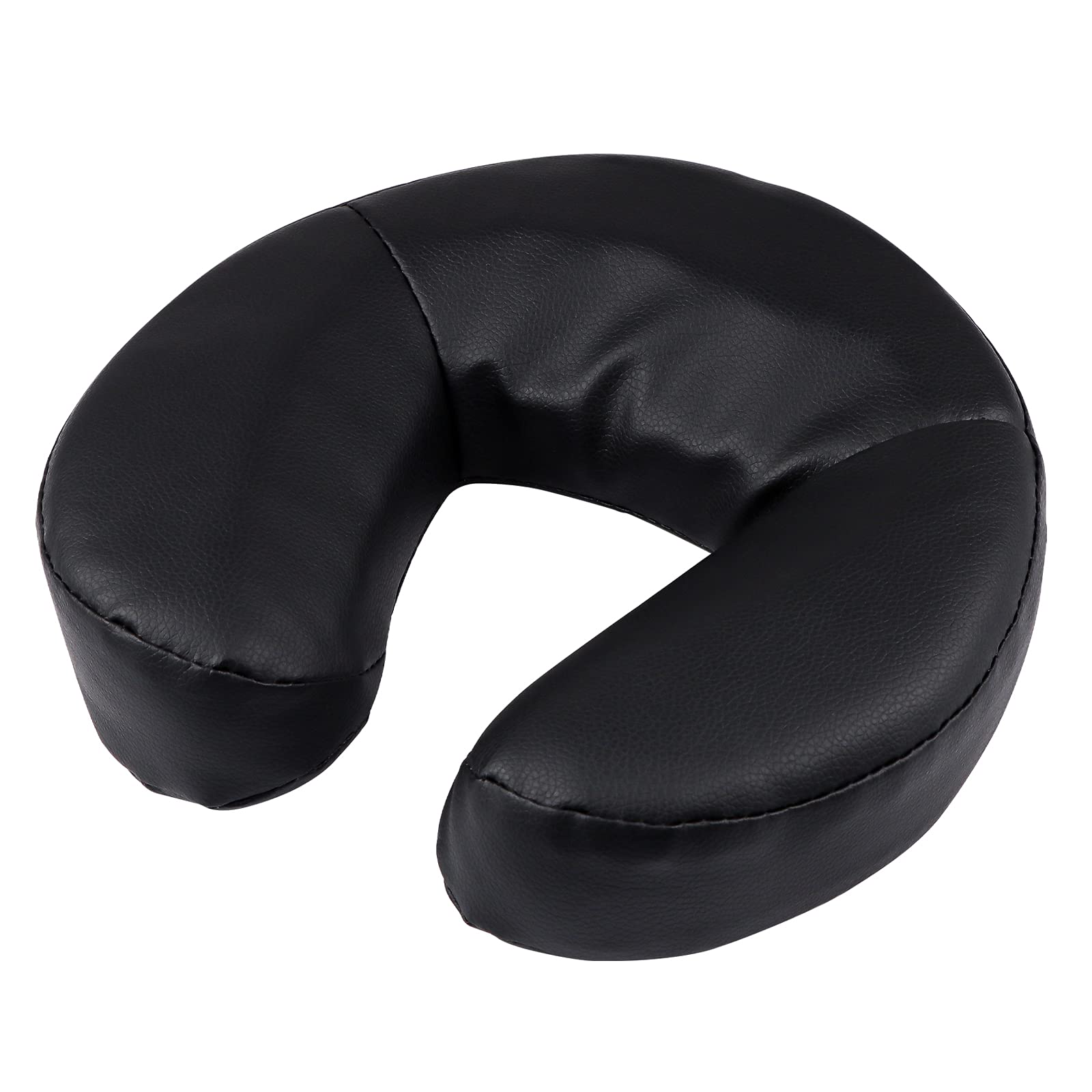 Kalolary Massage Bed Headrest Face Down Pillow Adjustable Massage Table Cradle Rest Cushion (Black)