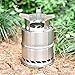Eleloveph Wood Burning Portable Camping Stove,Outdoor Backpacking Hiking Stove, Lightweight Stainless Steel Alcohol Camp Stove