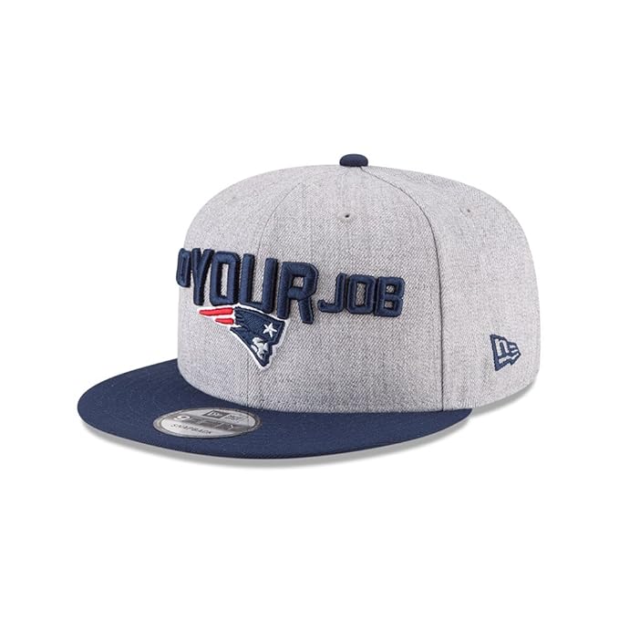 New Era - NFL New England Patriots Draft 2018 On Stage 9Fifty Snapback Cap - Grau-Navy