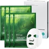 Sheet Mask with Niacinamide, Adenosine &amp; Hyaluronic Acid, Glass Skin, 6ct | Daily Refresh Sheet Mask with Peptides, Retinol &amp; Marine Complex, Soothing Dewy Hydration, Korean Skin Care