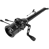 iiLentes 33'' Black Universal Column Shift Tilt Steering Wheel Column Without Key for for 1960-1972 Chevrolet C10 Truck C20 G