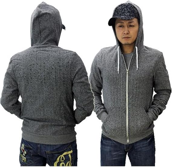 Amazon Co Jp ラファイン La Fine メンズパーカー フーディー Army ヘザーグレー 並行輸入 服 ファッション小物