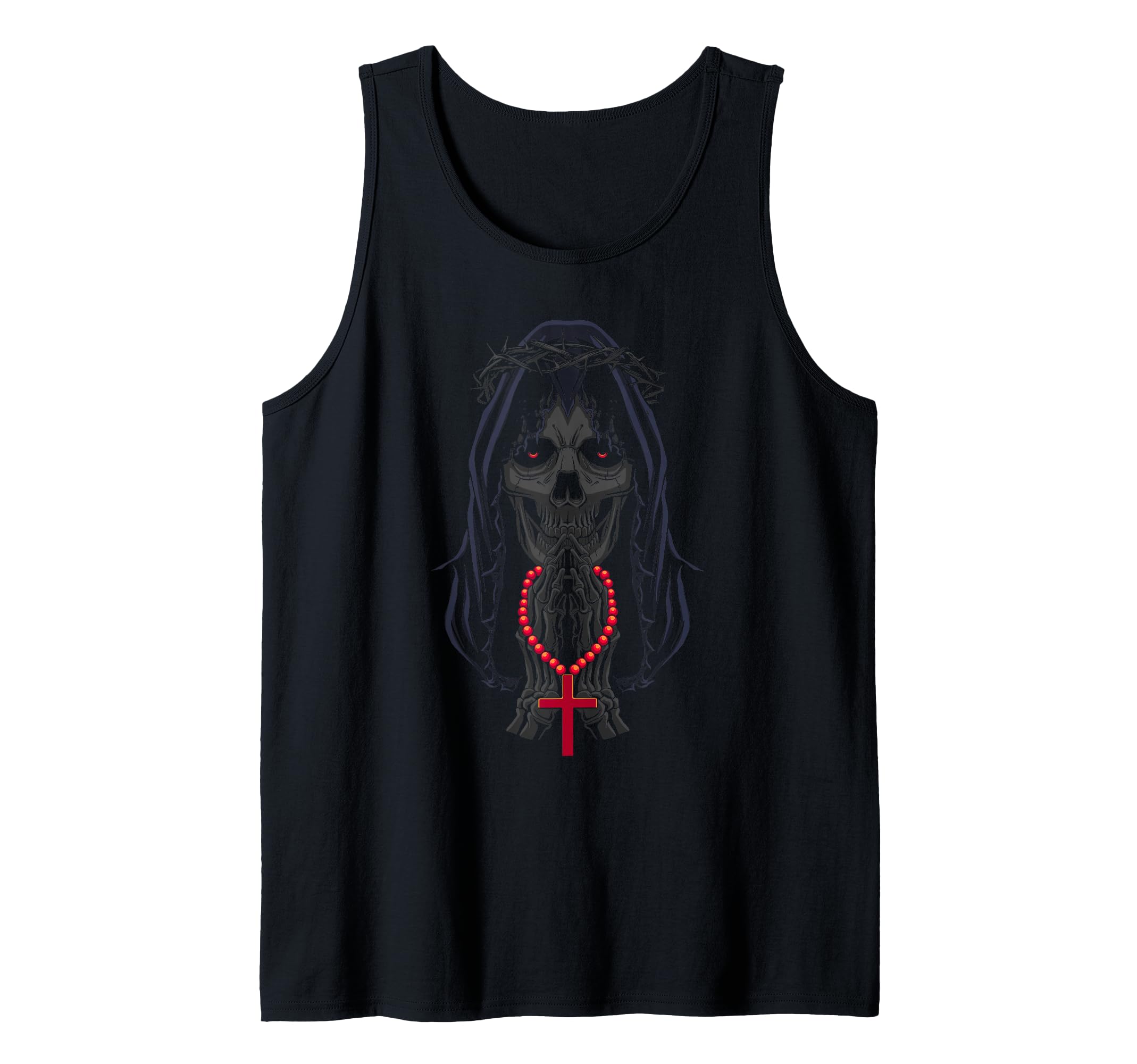 Day of the Dead Prayers - La Calavera Catrina Santa Muerte Tank Top