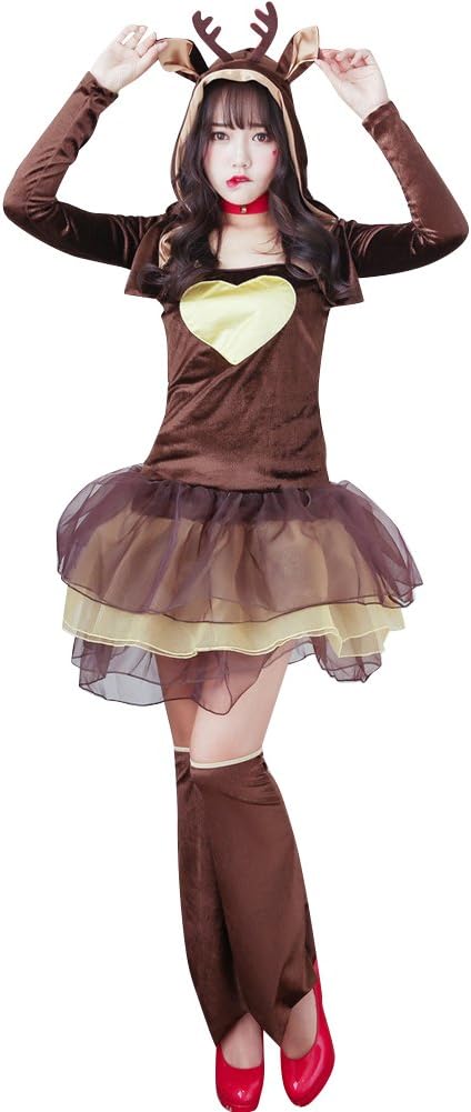 Amazon Co Jp Jocolate ジョコレート サンタコス サンタワンピース サンタ コスプレ サンタクロース 衣装 サンタ クリスマス レディース ワンピース 女の子用 パーティー かわいい トナカイ ハート ホビー 通販