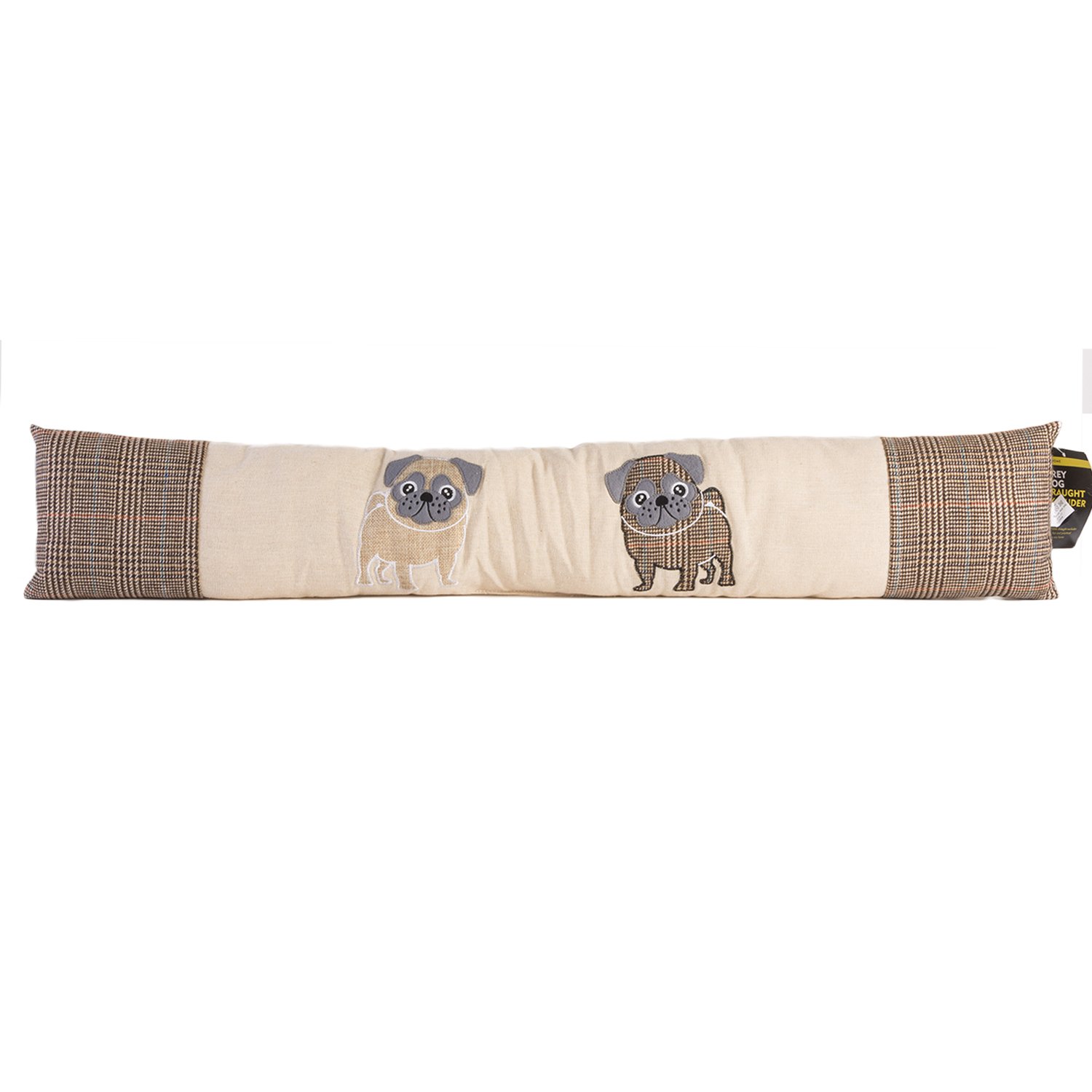 iN Home Animal Character Draught Excluder (Pug Pattern)