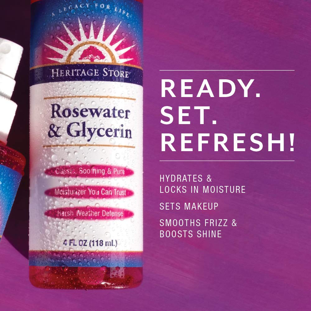 Heritage Products Rose Petals Rosewater and Glycerin - 4 fl oz, No Color, 118.29 ml (Pack of 1) - Image 5