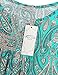 SeSe Code Flared Hem A Line Loose Fitting Babydoll Simple Weekend Style Tunic Women Tops Fall Holiday Green Floral