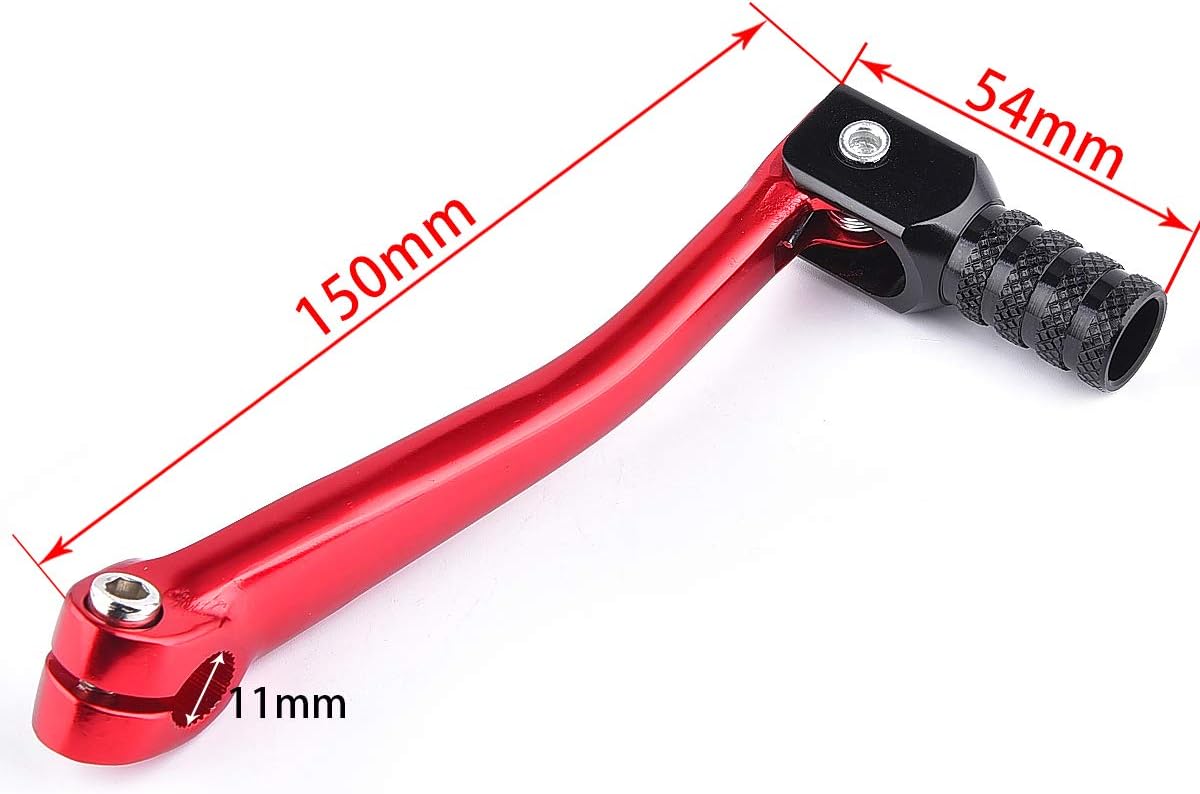 CNC Gear Shifter Alloy Folding Unbrakable 110CC 125CC Dirt Pit Bike CRF50 XR50 Red-Black: Home Improvement