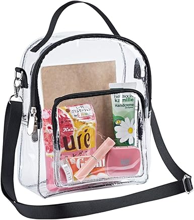 nfl approved clear crossbody bag