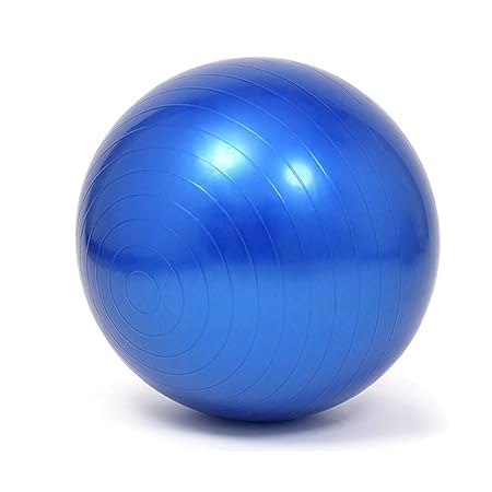 Bastiansports Yogaball/Gymnastikball für Büro & Sport, 65 cm Größe inkl. Pumpe, Fitnessball für Yoga, Pilates, Schwangerschaf