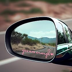 3 x You Are Enough Rearview Mirror Decal, Vanity