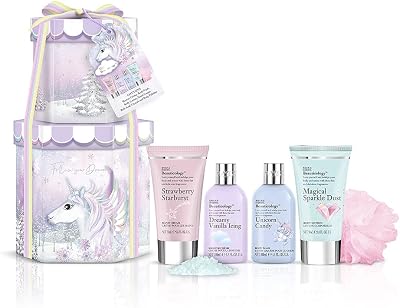 Baylis & Harding Unicorn Trinket Boxes Gift Set Vegan Friendly Body Wash Lotion