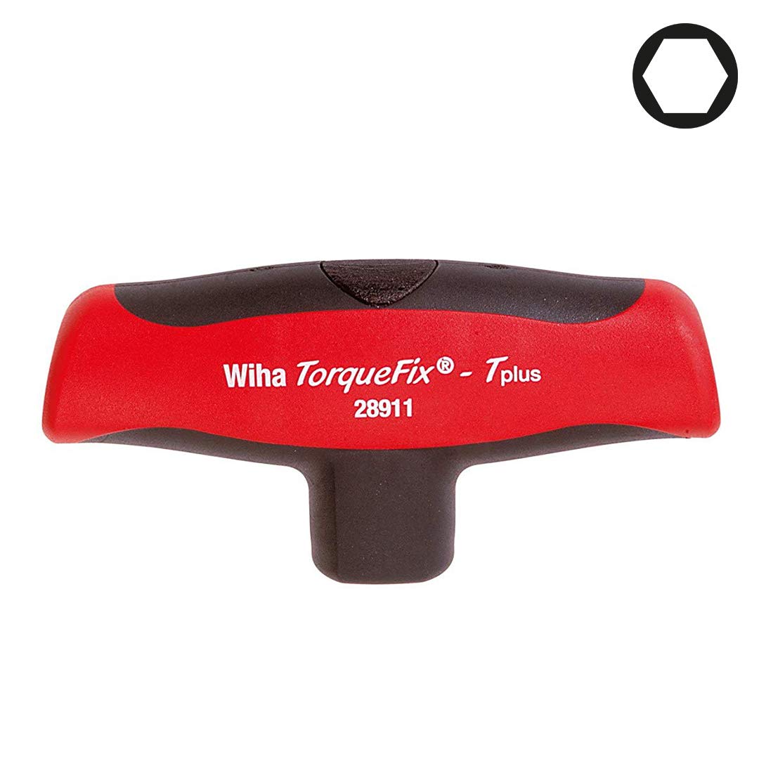 Wiha 289111250" Torque Fix T Plus QG Screwdriver, Black/Red, 12.5 N m