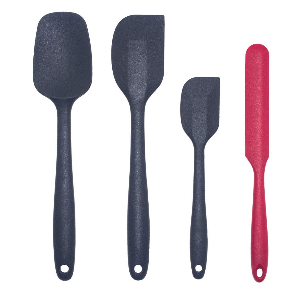 4 PCS Silicone Spatulas for Cooking HeatResistant Ergonomic Spatulas