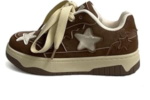 Women's Star Sneakers Chunky Platform Shoes Y2K Cute Fashion Sneakers Trendy Streetwear Casual Walking Shoes