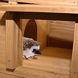 Unibos Luxury Hedgehog House Hedgehog Feeding Station Hibernation Shelter view 6