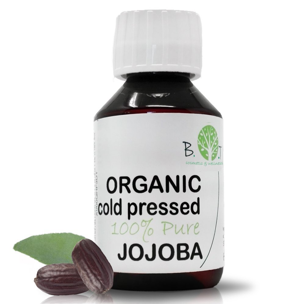 Jojoba Oil - Pure Bio Cold Pressed Jojoba Oil: Face Oil Body Oil Massage Oil Hair Oil Beard Oil Cuticle Oil Nail Oil Makeup Remover Oil Scalp Oil - 100 ml