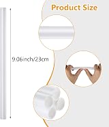 JMIATRY 100 Pcs Cake Dowels 23cm 9in White 1.2cm Diameter Food Grade PP view 2