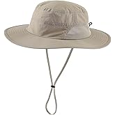Connectyle Men's UPF 50+ Wide Brim Boonie Hat Breathable Fishing Hiking Sun Hat
