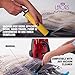 Lekors Vacuum Storage Bags - Pack of 6 Jumbo space saver bags - 3x Extra Large (39x31 inch) +3x Large (31x24 inch) + Free Hand Pump for Travel - Extra thick seal storage bags (80% Compression)