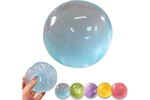 Handmade Coconut Oil Squishy Ball, Super High Moldable Crystal Coconut Oil Stress Ball, Soft and Non-Sticky, Lightweight and 