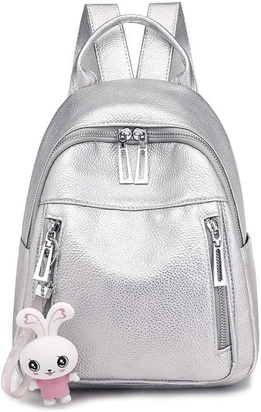 black backpack with silver zippers