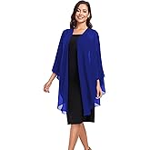 TONGFANTFL Shawls Wraps for Evening Wedding Party Chiffon Scarf Soft Bridal Wraps Wedding Guest Shawl Coverage